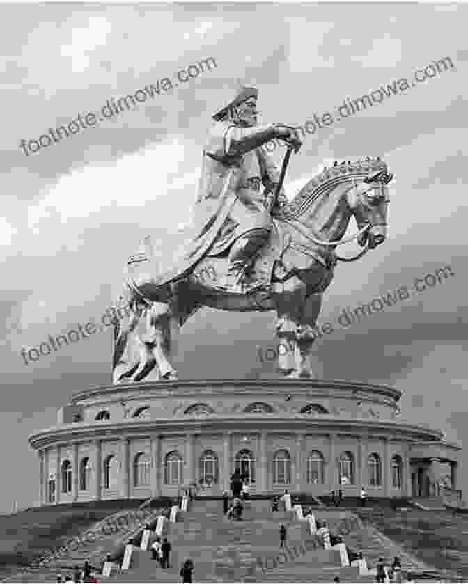 A Statue Of Genghis Khan, The Legendary Mongolian Conqueror The Land Of The Camel Tents And Temples Of Inner Mongolia