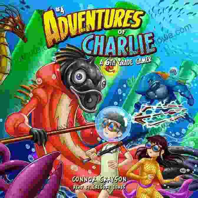 Adventures Of Charlie, 6th Grade Gamer Book Cover Featuring A Boy Holding A Gaming Controller And Surrounded By Virtual Elements Adventures Of Charlie: A 6th Grade Gamer #1