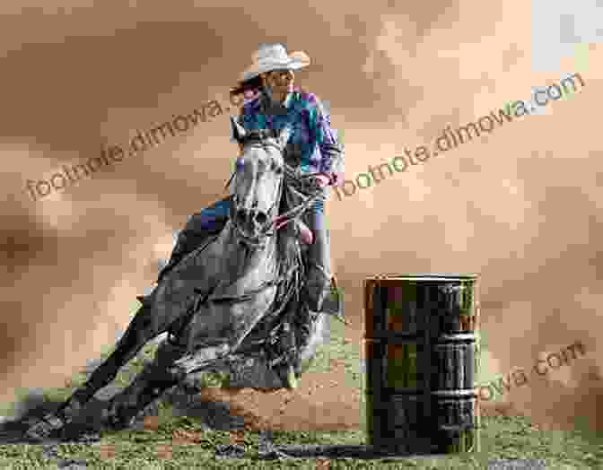 Cowgirl Riding A Horse At Full Speed During A Barrel Race Every Cowgirl Loves A Rodeo