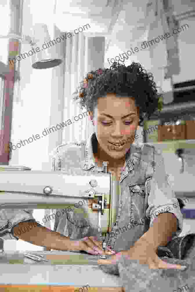 Seamstress Working On A Sewing Machine Fabrics And Pattern Cutting Winifred Aldrich